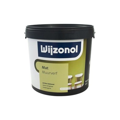 wijzonol muurverf mat wit 1 liter